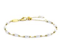 Bracciale catena con perle irregolari