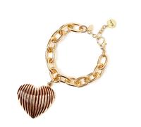 Bracciale catena e cuore Malena - Rosso - Sodini