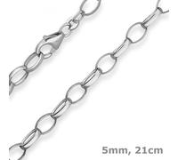 Bracciale Catena Erbs 925 Argento Placcato Rodio 21cm Donna Argento 509265