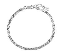 BRACCIALE CATENA GRUMETTA SOTTILE IN ARGENTO 925 STILE E CARATTERE QUOTIDIANO