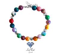 Bracciale, Cavigliera, Collana "Paesaggio" Pietra Naturale e Acciaio Inox