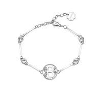 Brosway Bracciale Donna, Bracciale Rigido in Acciaio e Cristalli con Simbolo Lettere | Collezione Chakra - BHKB050