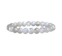 Bracciale Chakra Donna,Braccialetti In Pietra Di Luna Blu Naturale Flash Smooth Yoga Chakra Bracciale In Cristallo Con Perline Elasticizzato Bracciale Con Perline In Pietra Fortunata Per Donna Uomo