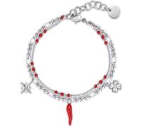 Brosway Bracciale Donna In Acciaio Con Simbolo Cornetto/quadrifoglio, Bracciale Donna Collezione Chant - BAH64