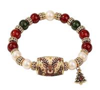 Bracciale charm natalizio Gioielli Con Perline Regolabili Di Tendenza Per