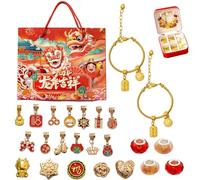 Bracciale Cinese Per Bambini - Squisito Ciondolo Per Braccialetto Del Capodanno Lunare | Braccialetti Con Corde Con Ciondoli Fai Da Te | Per Capodanno, Regali Per Ragazzi E Ragazze, Creazione Di Gioie