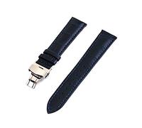 Bracciale cinghia da polso fibbia cinturino in pelle cinturini 12mm-24mm universale Guarda fibbia a farfalla Steel Band, 15mm