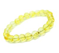 Bracciale citrino in pietra semi-preziosa perle da 8 mm pietra energizzante