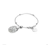 Bracciale Coccinella Portafortuna Acciaio Donna Sagapo Ragazza Regalo SGA12