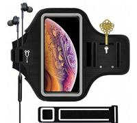 Bracciale compatibile con 16 Pro Max/16 Plus/15 Pro Max/15 Plus/14 Pro Max/14 Plus/13 Pro Max/12 Pro Max/11 Pro Max/Xs Max, custodia da corsa resistente al sudore con portachiavi e slot per schede Str