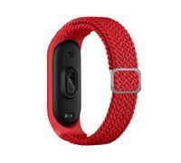 Bracciale compatibile con Mi Band 6 7 Cinturino elastico regolabile in nylon intrecciato Miband4 Miband 5 Cinturino Correa compatibile con Xiaomi Mi Band 4 3 5 6 7 ( Color : Red , Size : Mi band 5 6 7