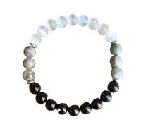 Bracciale con ametista rosa cubico Coppia regali d'amore Bellissimi gioielli Braccialetti perline in vera pietra fatti a mano(Protection)