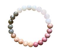 Bracciale con ametista rosa cubico Coppia regali d'amore Bellissimi gioielli Braccialetti perline in vera pietra fatti a mano(Self-Love Bracelet)
