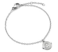Bracciale con catena in acciaio inossidabile, ciondolo giratempo di Harry Potter