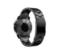 Bracciale Con Cinturino In Metallo Titanio Quick Fit Da 22mm 26mm Adatto For Cinturino Garmin Fenix 7X 7/6 Pro / 5 Plus/Instinct/Epix(Black,22mm Instinct 1 2)