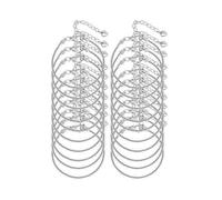Bracciale con Ciondolo a Catena Serpente Argentato con Clip | Metallo resistente alla ruggine, Accessorio elegante, Dimensioni compatte, Contiene carte, Uso quotidiano