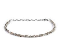 Bracciale con diamanti grezzi da 2-3 mm Bracciale con diamanti grezzi Bracciale con diamanti grigi Bracciali con pepite di diamanti non tagliati Bracciali con diamanti naturali
