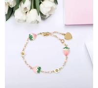 Bracciale con fragole Bellissimo braccialetto con ciondoli per il regalo di