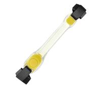 Bracciale con luce a LED,Braccialetti lampeggianti - Bracciale riflettente LED che i braccialetti si illuminano nelle luci di avvertimento scure per la corsa di notte, 2nd Generation Silicone