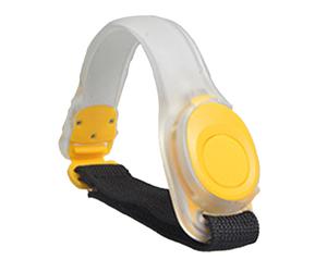 Bracciale con luci da corsa ad alta visibilità, ideale per la sicurezza negli sport all'aperto, clip rapide per un fissaggio sicuro a braccia e
