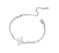 Bracciale con nodo delle streghe Nodo celtico Tripla Dea Cavigliera Nudo De Bruja Buona fortuna Triquetra Trinità Amuleto Wiccan Gioielli Regali irlandesi per streghe (nodo stregato 2 argento)