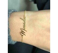 Bracciale con Nome Oro 18 kt, scritta poersonalizzata donna bambina ragazza