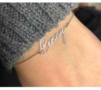 Bracciale con Nome Oro 18 kt, scritta poersonalizzata donna bambina ragazza