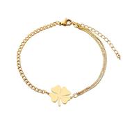 Bracciale con perline a forma di angelo custode, regolabile in acciaio inossidabile, regalo di incoraggiamento per donna (B1)