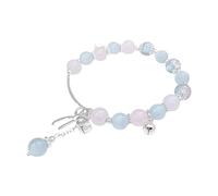 Bracciale con perline a temperamento abbinato, semplice e ad alto senso, da donna, gioiello a mano con una sola mano, Misura unica, Alluminio, Nessuna pietra preziosa