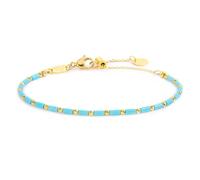 Bracciale con perline a tubo turchesi ed ematite