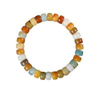 Bracciale con perline Bodhi in giada bianca for il rosario di preghiera | Perline Bodhi in giada bianca, cordoncino resistente