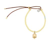 Bracciale con perline colorate e pendente campanula