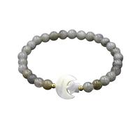 Bracciale con perline di cristallo da 7 mm - Accessori con stelle e luna for un abbigliamento elegante(Blitorite)
