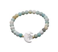 Bracciale con perline di cristallo da 7 mm - Accessori con stelle e luna for un abbigliamento elegante(TianheStone)