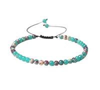 Bracciale con perline di pietra avventurina verde corda intrecciata regolabile in cristallo agata(28.Shoushan Stone)