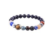 Bracciale con Perline di Pietra Uomo Donna Unisex Universo Sistema Solare Bracciali Coppia Gioielli Regalo per Gli Amanti Convenient Design