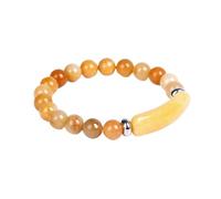 Bracciale Con Perline In Pietra Da 8 Mm, Cristallo, Agata, Quarzo Rosa, Ametista, Preziosa, Braccialetto, Uomo E Donna(Yellow Topaz)