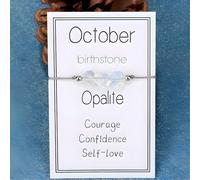 Bracciale con pietra del mese - Ottobre / Opalite