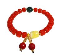 Bracciale con Pietre preziose Naturali, Braccialetto della ricchezza, amuleto di, ricchezza fortunata, allontana Gli Spiriti maligni, Talismano per la prosperità, Denaro, buona Fortuna, Stile D