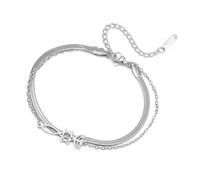 Bracciale con sigillo messianico per donna Stella di David Pesce di Gesù Bracciale Menorah Croce di Gerusalemme Amuleto religioso ebraico Gioielli di Hanukkah Regalo Simbolo di preghiera (argento)