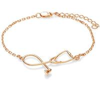 Bracciale con stetoscopio, Regalo premuroso per Infermieri, Medici, Gioielli per Studenti di Medicina, Lunghezza Regolabile Fashion in Practical