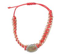 Bracciale con trapano a punti della Vergine Maria Bracciale tessuto a mano che può essere indossato da uomini e donne come regalo o preghiera Vergine Maria a 4 colori per donne Braccialetti per uomini