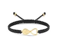 Bracciale con urna a forma di cuore dell'infinito per cenere, animali domestici, cane, gatto, impronte di zampa, gioielli per cremazione, corda intrecciata, bracciale regolabile, regalo per uomo e