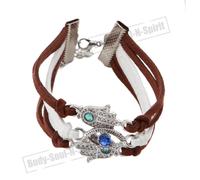 Bracciale corde karma spirituale protezione Kabbalah anima Hamsa fortunato su...