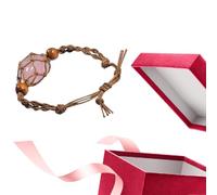 Bracciale Cordino | Titolare di pietra vuoto - Gabbia di cordino regolabile, corda per braccialetti in rete di pesce per collana di pietra, braccialetto fai da te, supporto per braccialetto, da cua