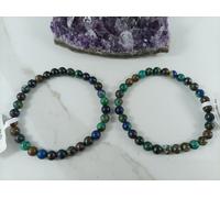 BRACCIALE CRISOCOLLA perle CONGO cristallo naturale pietra armonia gioielli bio