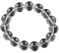 Bracciale cristallo curativo naturale quarzo ialino Bracciale portafortuna | Bracciale con perline di pietre preziose energetiche, gioielli unisex, regali di compleanno spirituale per le donne