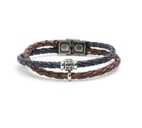 Bracciale cuoio incrociato