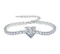 Bracciale Cuore - Braccialetto Fascino Cuore Catena Bracciale Cuore | Fascino Bracciale A Maglie, Bracciale Cuore D'amore, Catena Di Bracciali Semplici Piccolo Braccialetto Alla Moda Per Adolescenti
