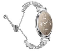 CINTURINO INF Bracciale Cuore e Diamanti per Garmin Lily 2 - in silicone impermeabile Oro, Acciaio inossidabile